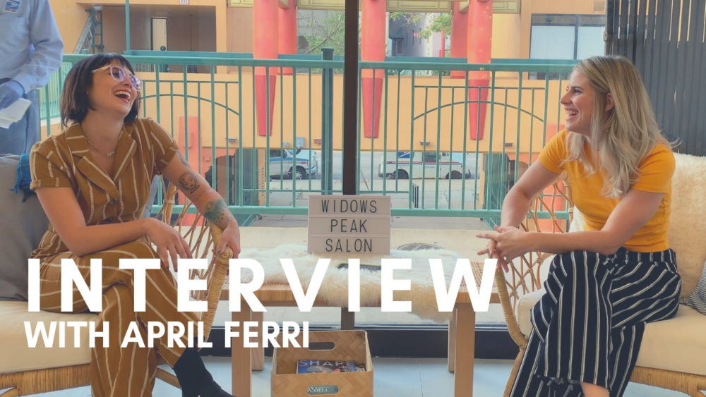 YOUTUBE | April Ferri Of Widows Peak Salon LA